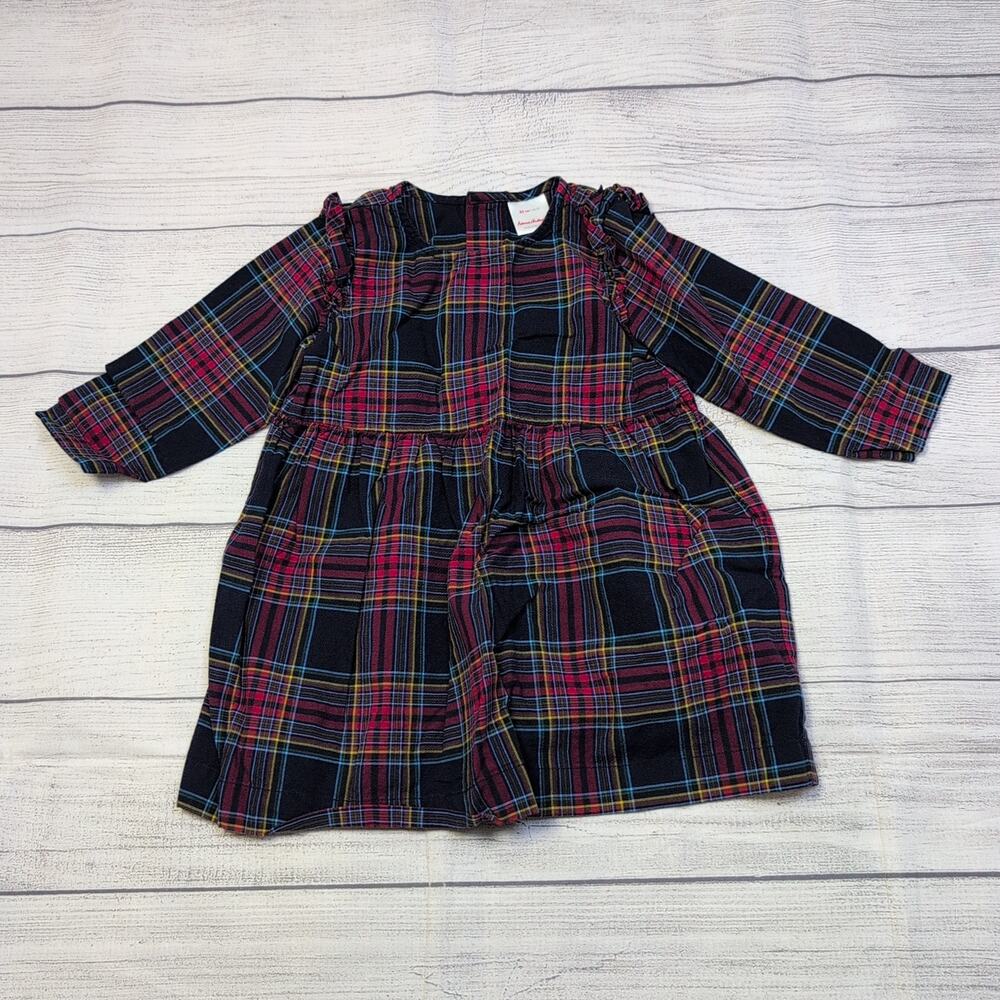2T Hanna Andersson Chalkboard Plaid Dress